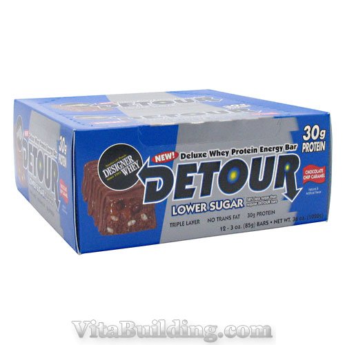 Forward Foods Detour Low Sugar Deluxe Whey Protein Energy Bar - Click Image to Close