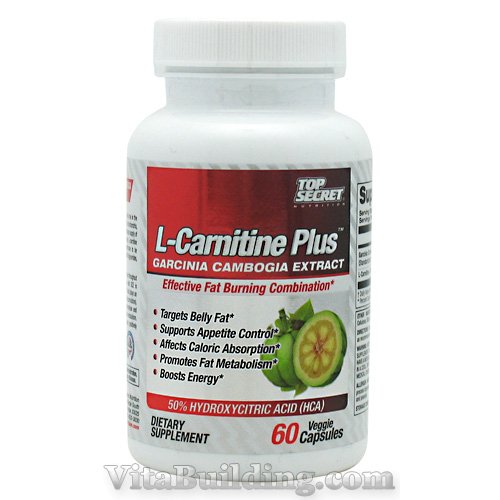 Top Secret Nutrition L-Carnitine +Garcinia Cambogia Extract - Click Image to Close