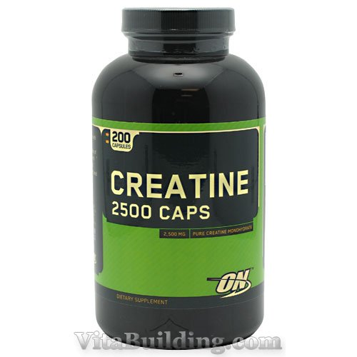 Optimum Nutrition Creatine 2500 Caps, 200 Capsules - Click Image to Close