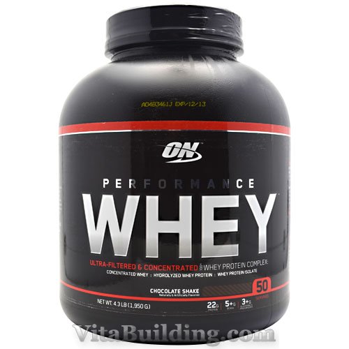 Optimum Nutrition Performance Whey, Chocolate Shake, 50 Servings - Click Image to Close