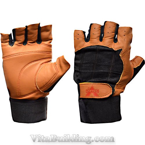 Valeo Ocelot Wrist Wrap Glove Tan & Black - Click Image to Close