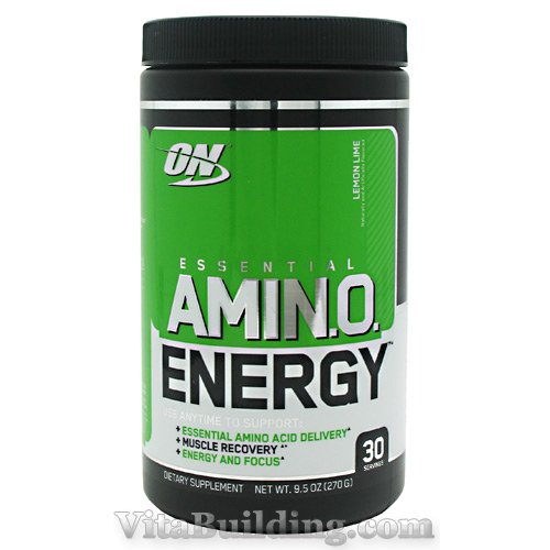 Optimum Nutrition Essential Amino Energy, Lemon Lime, 30 Serving - Click Image to Close