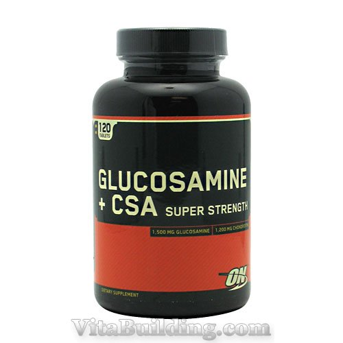 Optimum Nutrition Glucosamine + CSA Super Strength, 120 Tablets - Click Image to Close