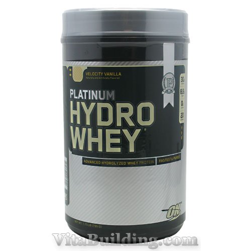 Optimum Nutrition Platinum Hydrowhey, Velocity Vanilla, 1.75 lbs - Click Image to Close