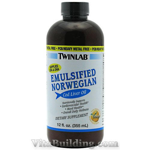 TwinLab Emulsified Norwegian Cod Liver Oil - Click Image to Close