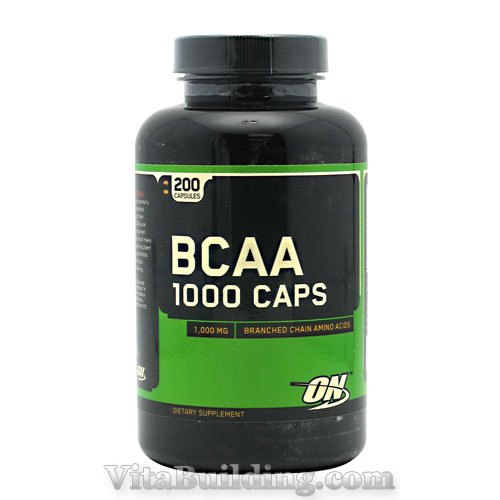 Optimum Nutrition BCAA 1000, 200 Capsules - Click Image to Close