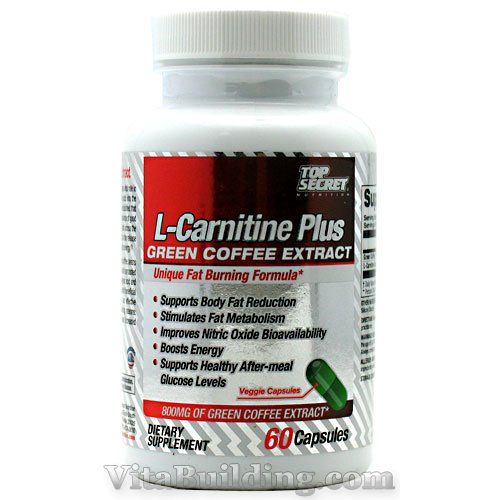 Top Secret Nutrition L-Carnitine Plus Green Coffee Extract - Click Image to Close