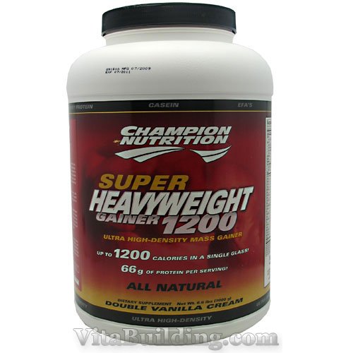 Champion Nutrition Super Heavyweight Gainer 1200 - Click Image to Close