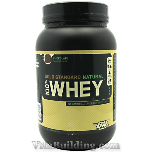 Optimum Nutrition Gold Standard Natural 100% Whey, Chocolate - Click Image to Close