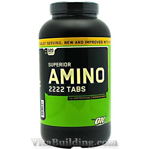 Optimum Nutrition Superior Amino 2222 Tabs, 320 Tablets - Click Image to Close