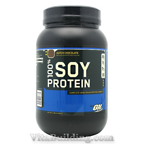 Optimum Nutrition 100% Soy Protein, Dutch Chocolate - Click Image to Close