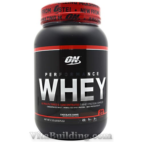 Optimum Nutrition Performance Whey, Chocolate Shake, 25 Servings - Click Image to Close