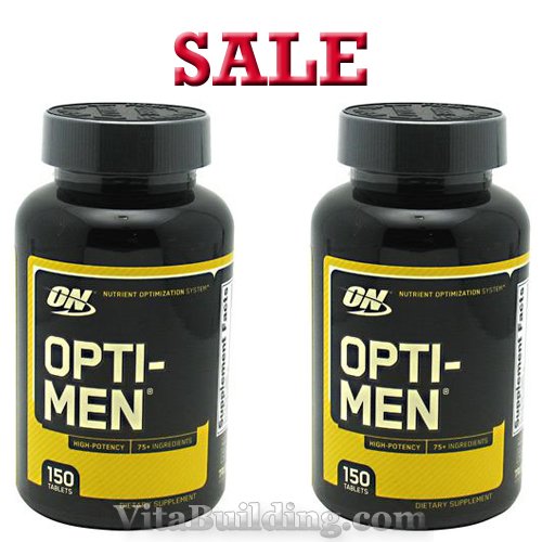 Optimum Nutrition Opti-Men, 150 Tablets- 2 Pack- Sale - Click Image to Close