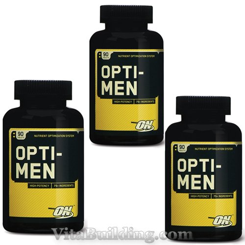 Optimum Nutrition Opti-Men, 90 Tablets-3 Bottles - Click Image to Close