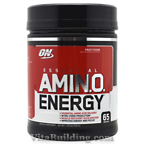 Optimum Nutrition Essential Amino Energy, Fruit Fusion, 65 Servi - Click Image to Close