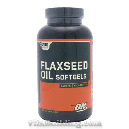 Optimum Nutrition Flaxseed Oil, 200 Softgels - Click Image to Close