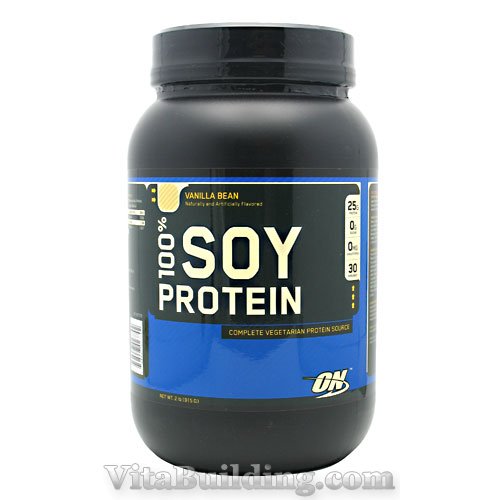 Optimum Nutrition 100% Soy Protein, Vanilla Bean - Click Image to Close