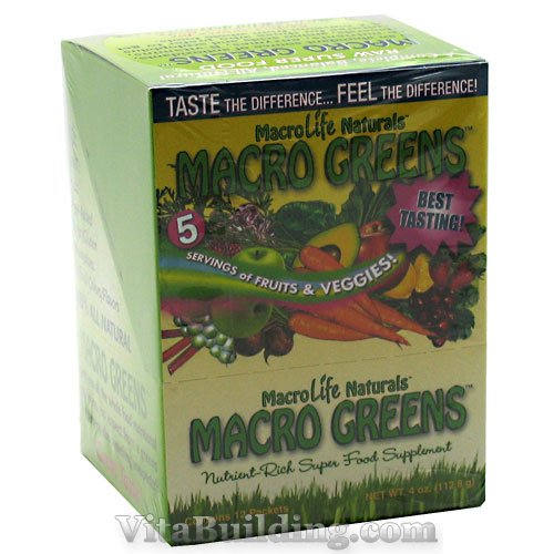 Macro Life Naturals Macro Greens Nutrient-Rich Super Food Supple - Click Image to Close