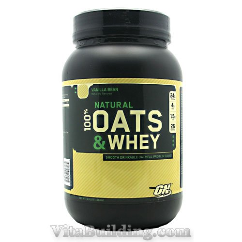 Optimum Nutrition Natural 100% Oats and Whey, Vanilla Bean - Click Image to Close
