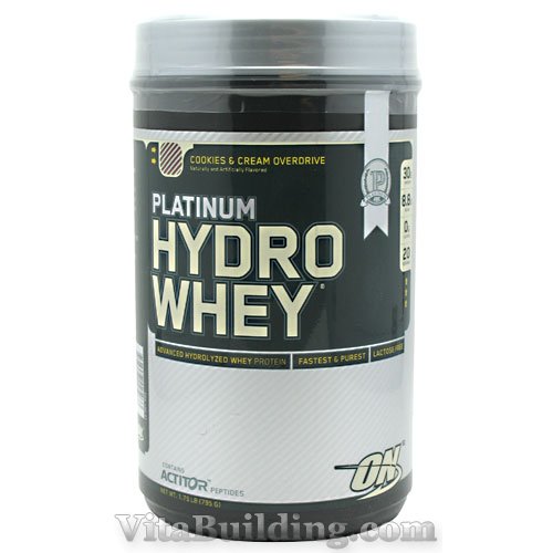 Optimum Nutrition Platinum Hydrowhey, Cookies & Cream Overdrive - Click Image to Close