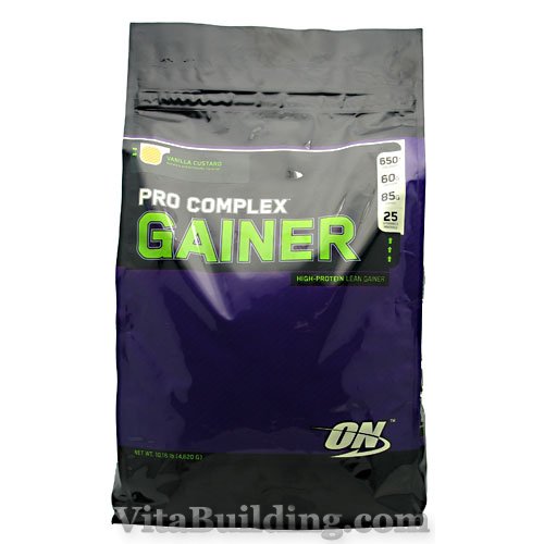 Optimum Nutrition Pro Complex Gainer, Vanilla Custard, 10.16 lbs - Click Image to Close