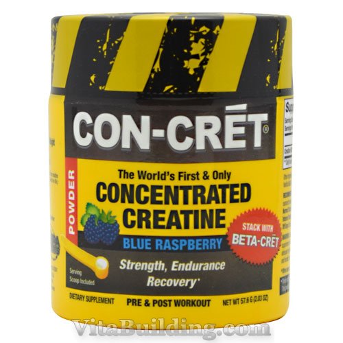 Con-Cret Concentrated Creatine Powder, Blue Raspberry, 48 Servin - Click Image to Close