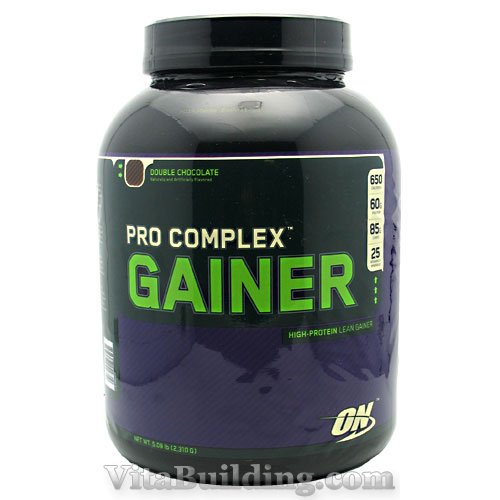 Optimum Nutrition Pro Complex Gainer, Double Chocolate, 5.08 lbs - Click Image to Close