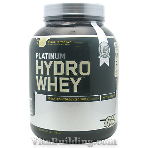 Optimum Nutrition Platinum Hydrowhey, Velocity Vanilla, 3.5 lbs. - Click Image to Close