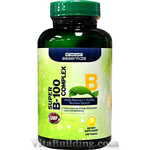 Betancourt Nutrition Betancourt Essentials Super B-100 Complex - Click Image to Close