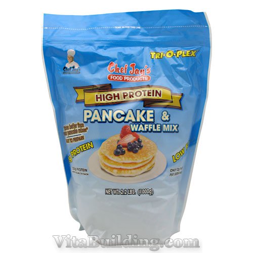 Chef Jay's Tri-O-Plex High Protein Pancake & Waffle Mix - Click Image to Close